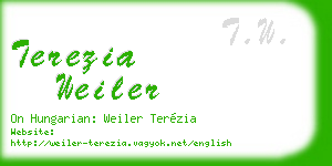 terezia weiler business card