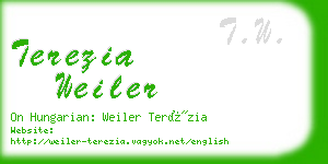 terezia weiler business card